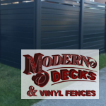 Vinyl or Composite Backyard Fence