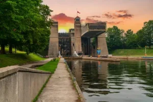 Landscape image of Peterborough, Ontario.